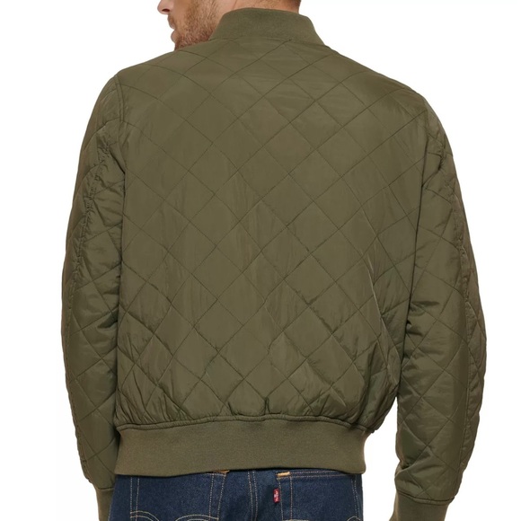 NWT Levi's Men's Diamond Quilt Bomber Jacket  SZ - XL - Picture 3 of 16